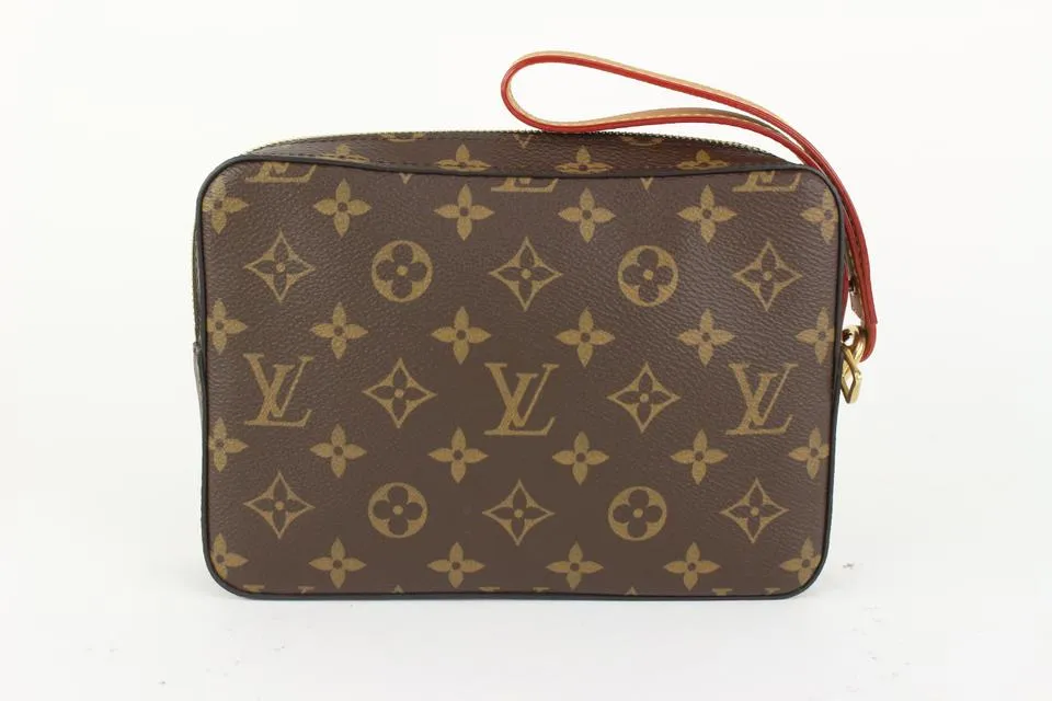 Louis Vuitton Limited Monogram Soft Trunk Pouch Wristlet 97lv31