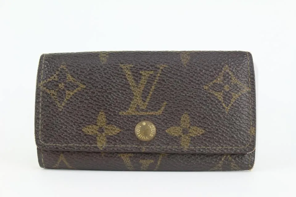 Louis Vuitton Monogram 4 Key Holder Multicles Case 1130lv15