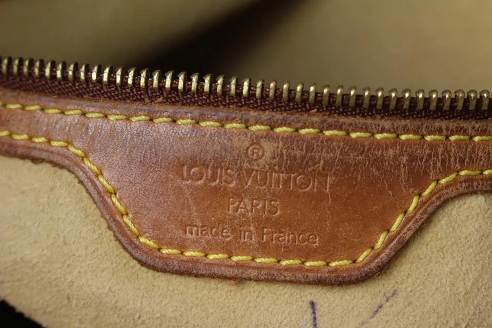 Louis Vuitton Monogram Looping GM Zip Hobo Bag 824lv36