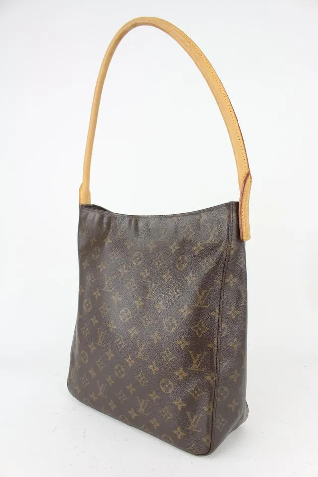 Louis Vuitton Monogram Looping GM Zip Hobo Bag 824lv36
