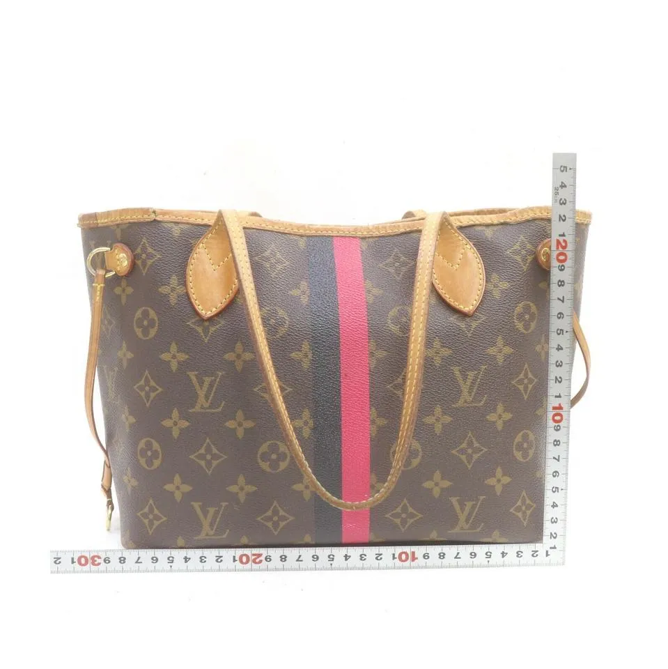 Louis Vuitton Monogram Mongram Neverfull PM Tote with Stripe 863287