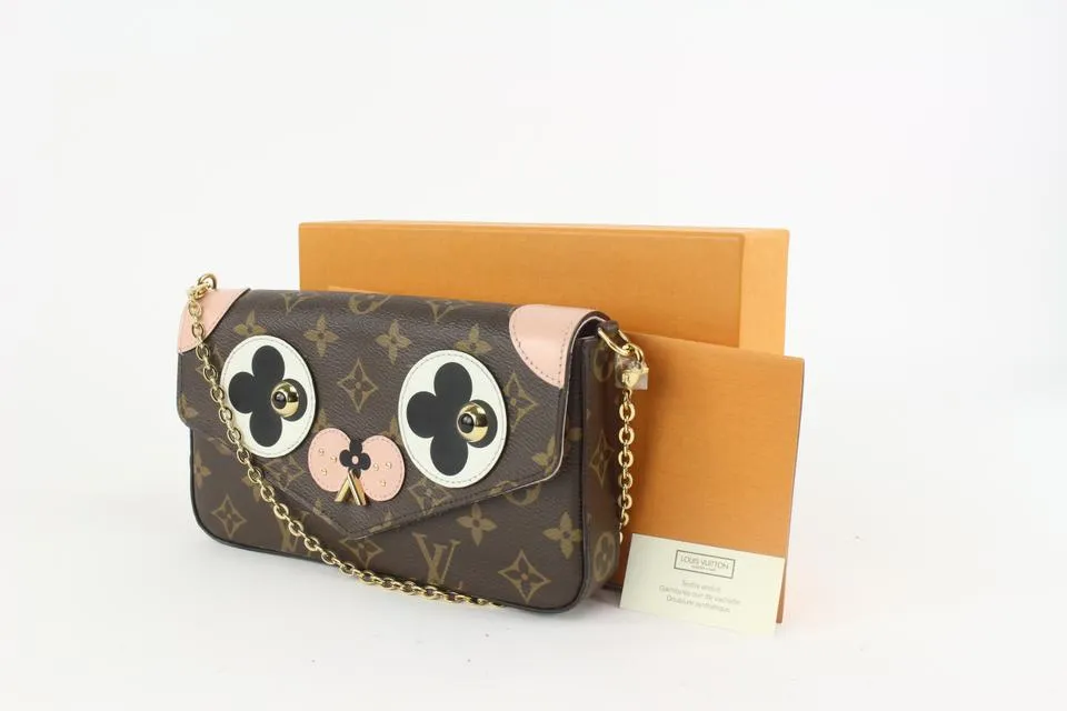 Louis Vuitton Monogram Pink Dog Pochette Felicie Crossbody 1217lv24