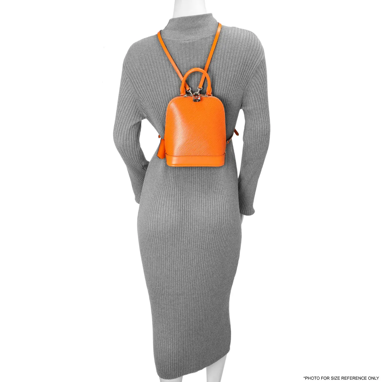 Louis Vuitton Orange Epi Alma Backpack