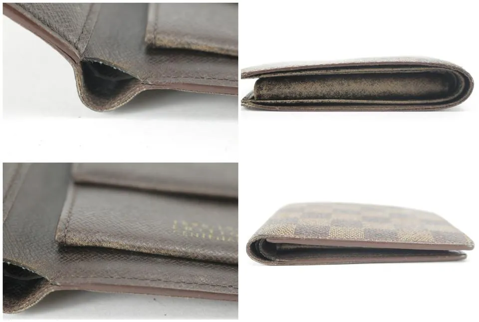 Louis Vuitton Rare Centenaire Edition Damier Ebene Bifold Multiple Wallet 7LK1210