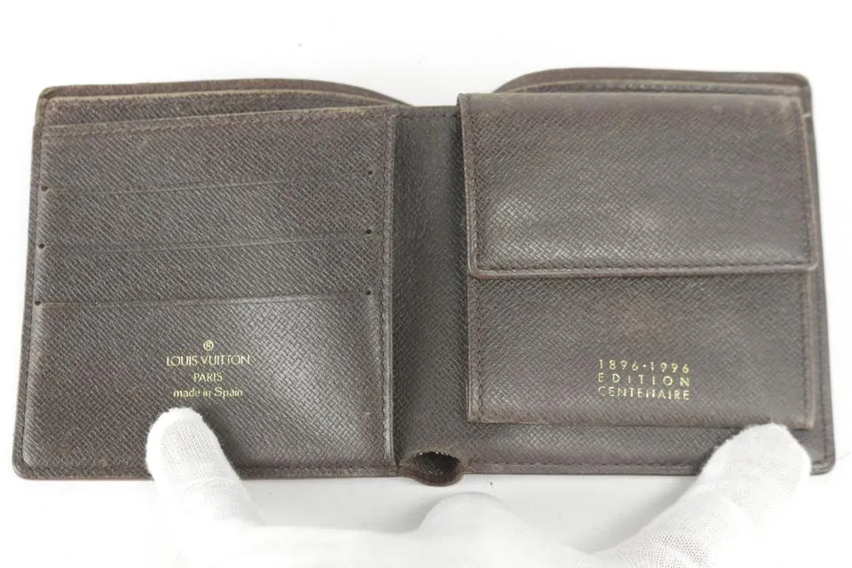 Louis Vuitton Rare Centenaire Edition Damier Ebene Bifold Multiple Wallet 7LK1210