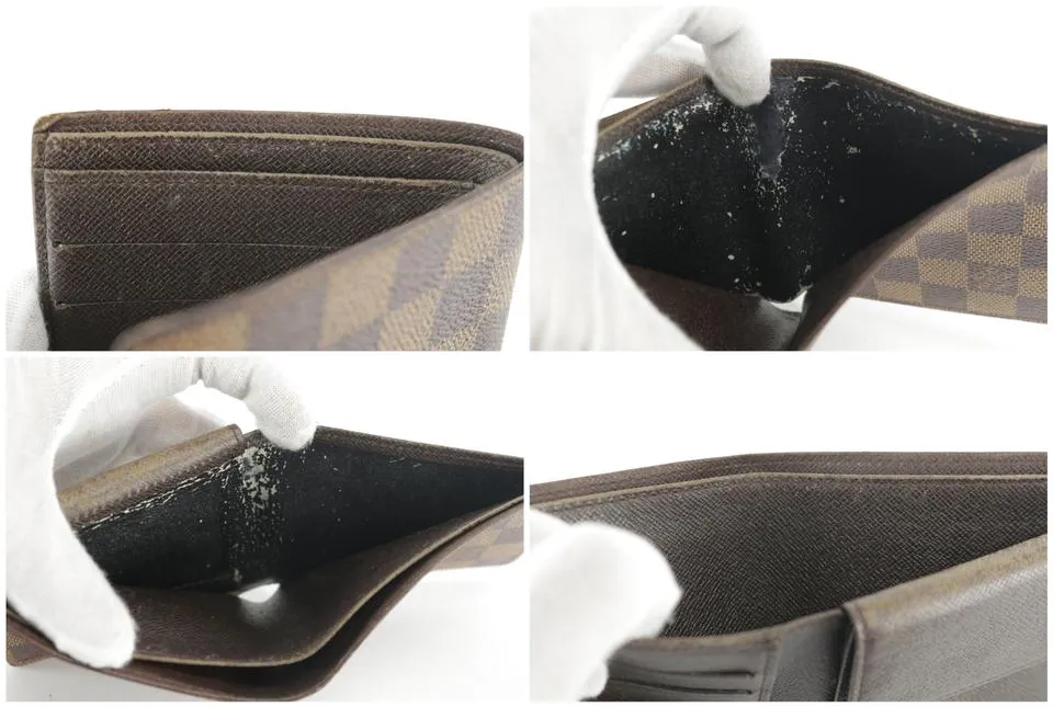 Louis Vuitton Rare Centenaire Edition Damier Ebene Bifold Multiple Wallet 7LK1210