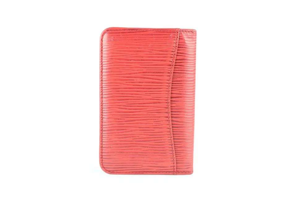 Louis Vuitton Red Epi Card Holder Wallet 233771