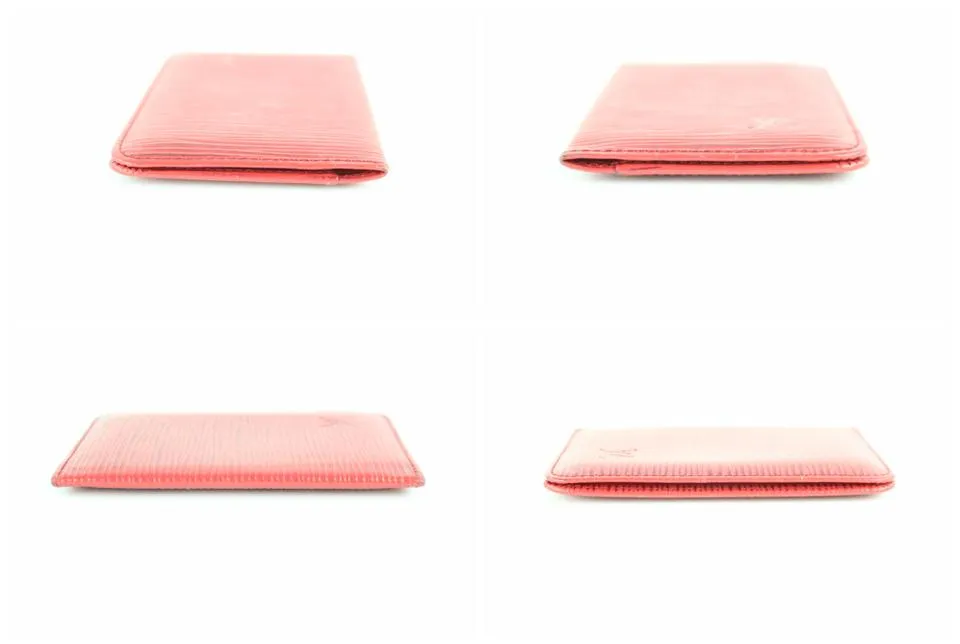 Louis Vuitton Red Epi Card Holder Wallet 233771