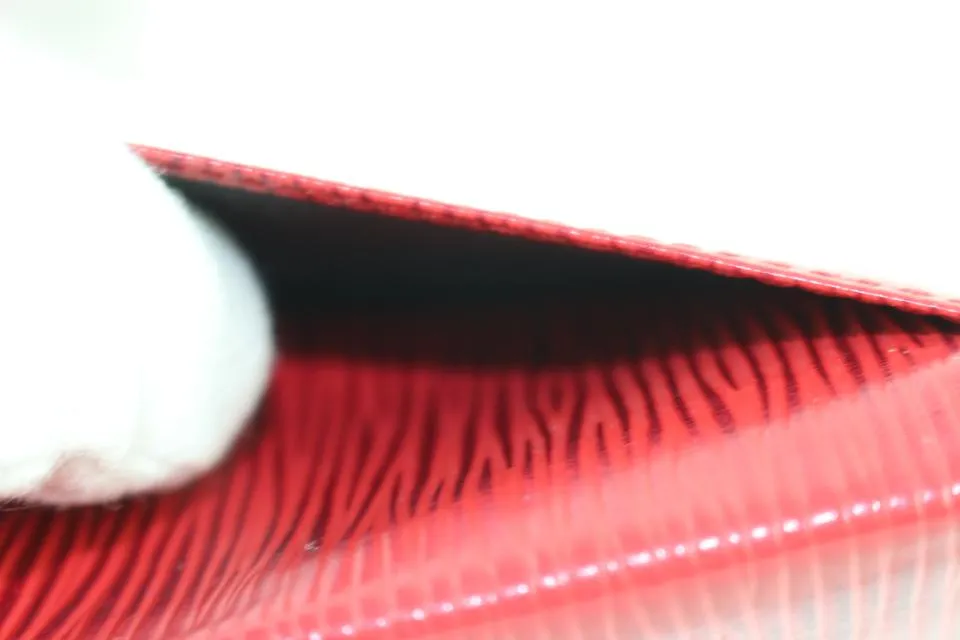 Louis Vuitton Red Epi Card Holder Wallet 233771