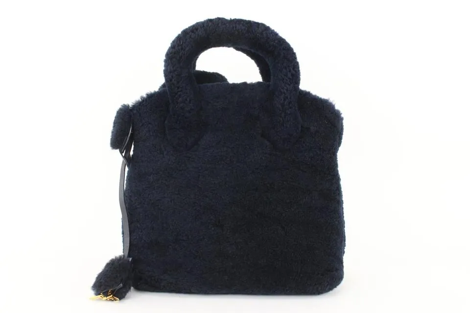 Louis Vuitton Runway Black Shearling Pulsion Lockit 5LVJ1013