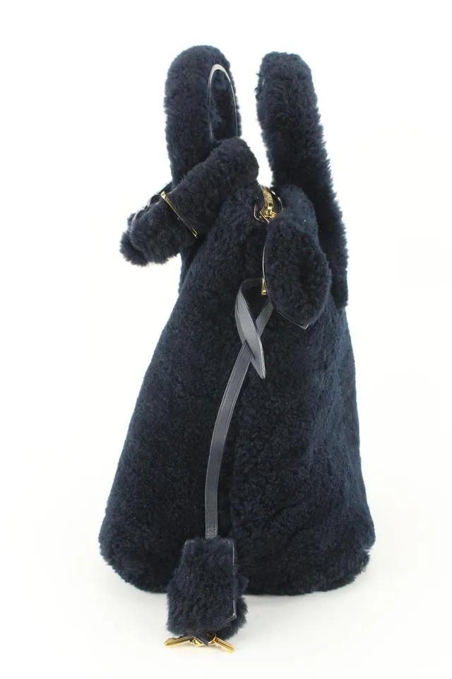Louis Vuitton Runway Black Shearling Pulsion Lockit 5LVJ1013
