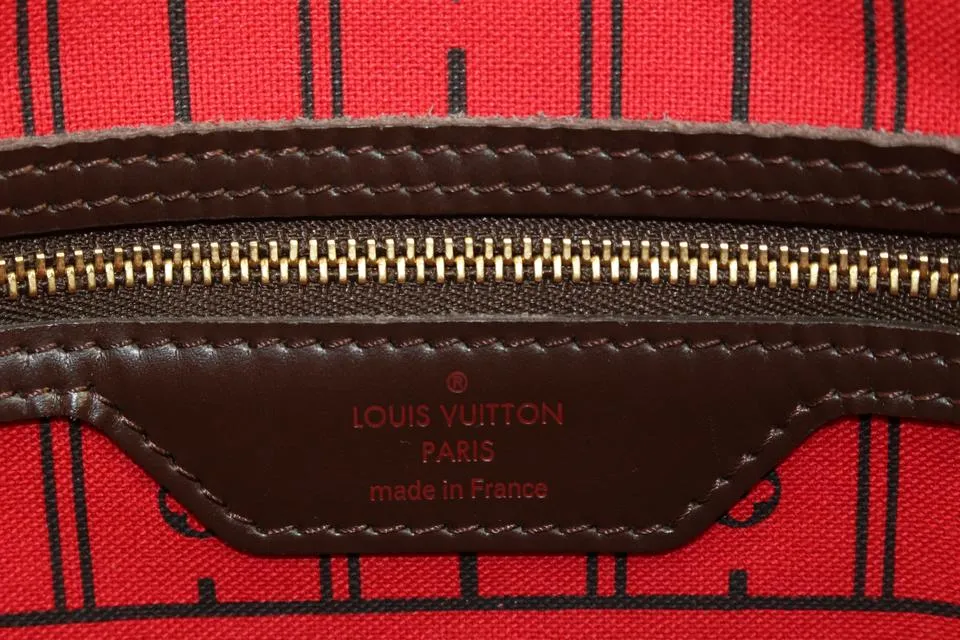 Louis Vuitton Small Damier Ebene Neverfull PM Tote Bag 94lz425s