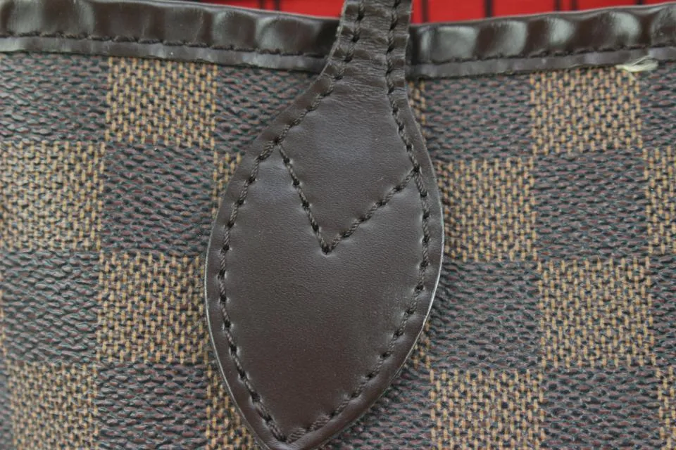 Louis Vuitton Small Damier Ebene Neverfull PM Tote Bag 94lz425s