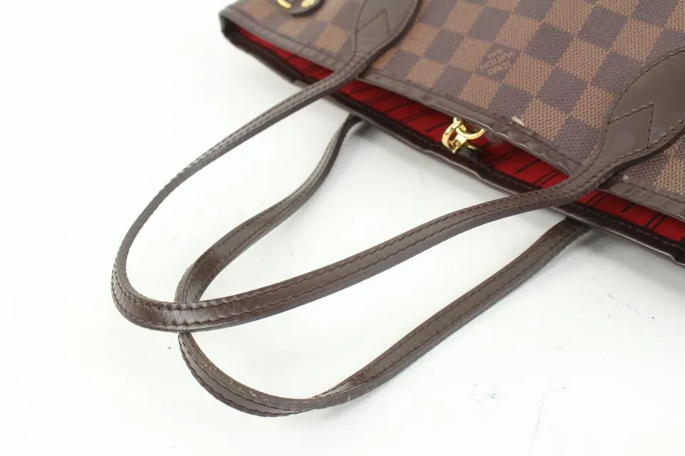 Louis Vuitton Small Damier Ebene Neverfull PM Tote Bag 94lz425s