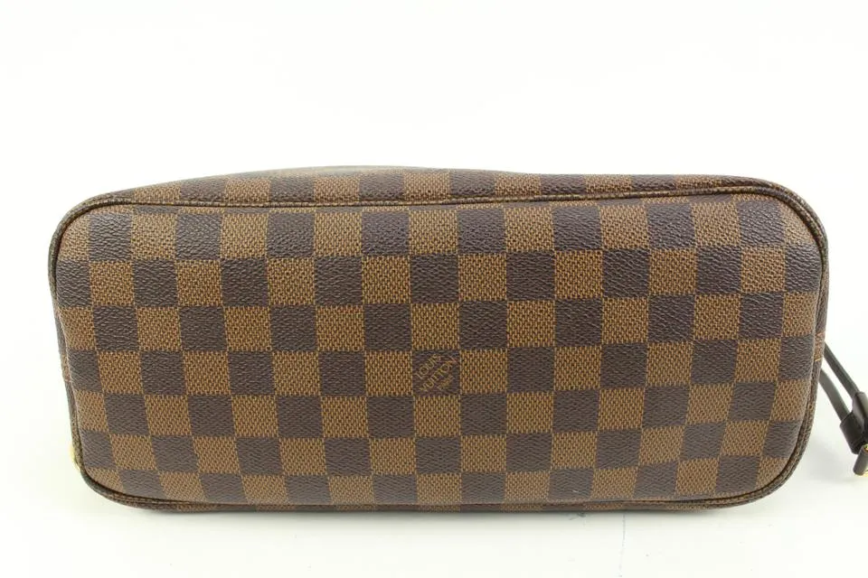 Louis Vuitton Small Damier Ebene Neverfull PM Tote Bag 94lz425s