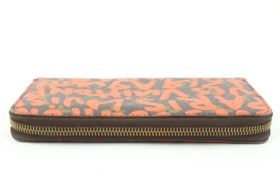 Louis Vuitton Stephen Sprouse Orange Graffiti Zippy Wallet Long Zip Around 118lv36