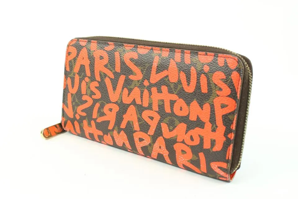 Louis Vuitton Stephen Sprouse Orange Graffiti Zippy Wallet Long Zip Around 118lv36