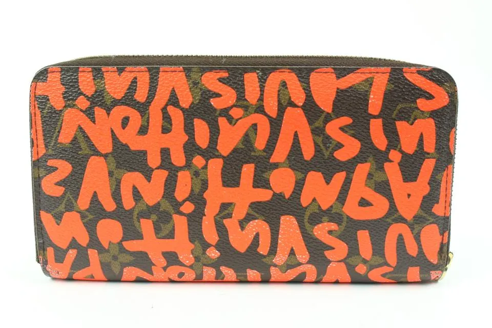 Louis Vuitton Stephen Sprouse Orange Graffiti Zippy Wallet Long Zip Around 118lv36