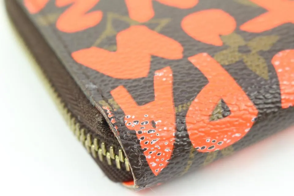 Louis Vuitton Stephen Sprouse Orange Graffiti Zippy Wallet Long Zip Around 118lv36