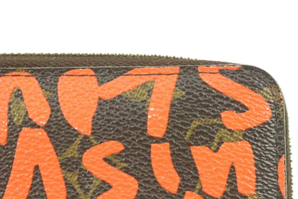 Louis Vuitton Stephen Sprouse Orange Graffiti Zippy Wallet Long Zip Around 118lv36