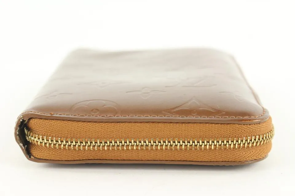 Louis Vuitton Vernis Zippy Compact Wallet Bronze 141lvs429