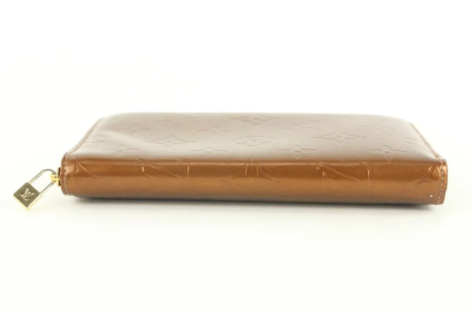 Louis Vuitton Vernis Zippy Compact Wallet Bronze 141lvs429