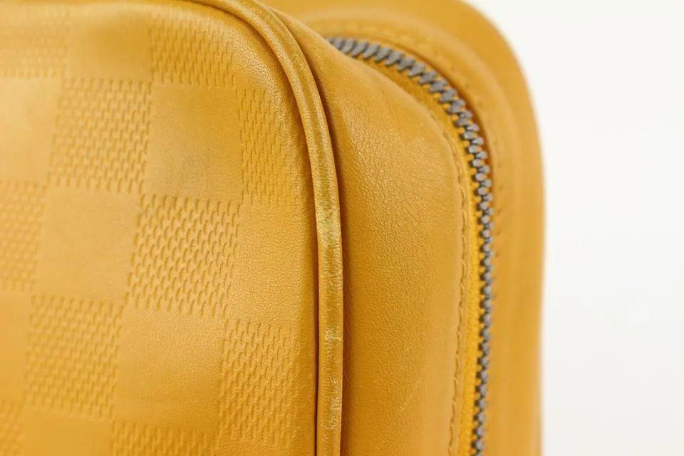 Louis Vuitton Yellow Damier Infini Toiletry Pouch GM Trousse Toilette 819lv74
