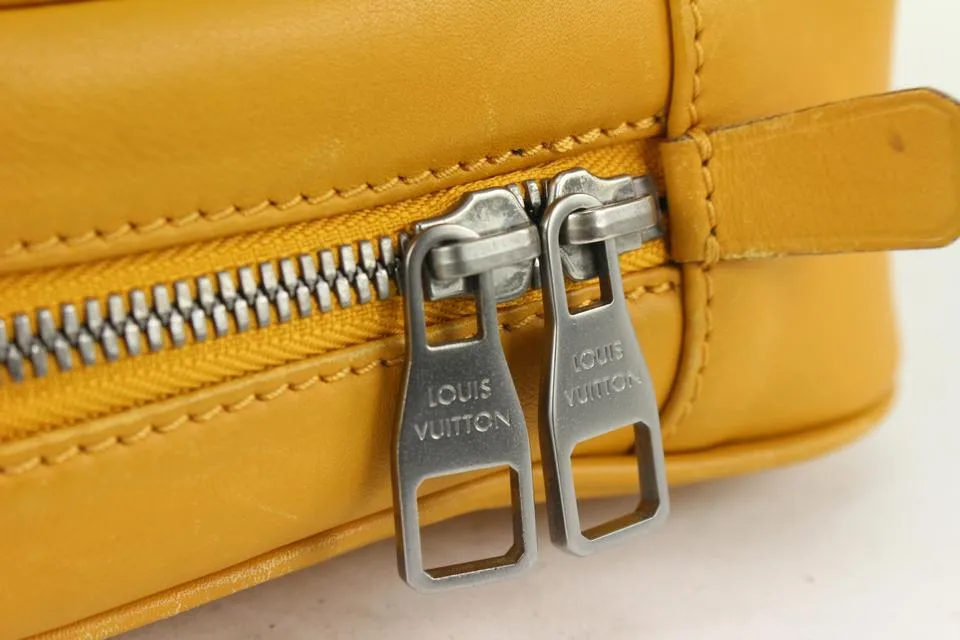 Louis Vuitton Yellow Damier Infini Toiletry Pouch GM Trousse Toilette 819lv74