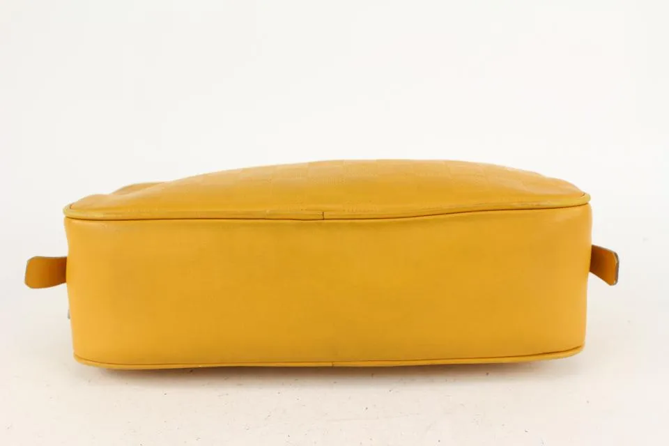 Louis Vuitton Yellow Damier Infini Toiletry Pouch GM Trousse Toilette 819lv74