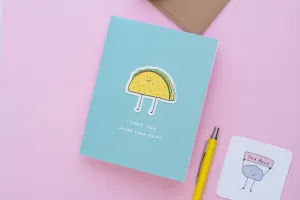 Love you more than tacos (Vinyl Sticker Greeting Card)