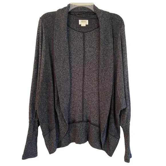 Maeve Ingrid Cocoon Cardigan Anthropologie Sweater Gray Marled Size Small