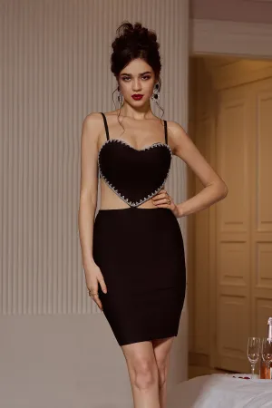 Marlee Sweetheart Hollow Bandage Dress