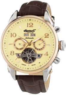 Men's San Bernardino Automatic Stainless Steel Watch with Brown Leather Band