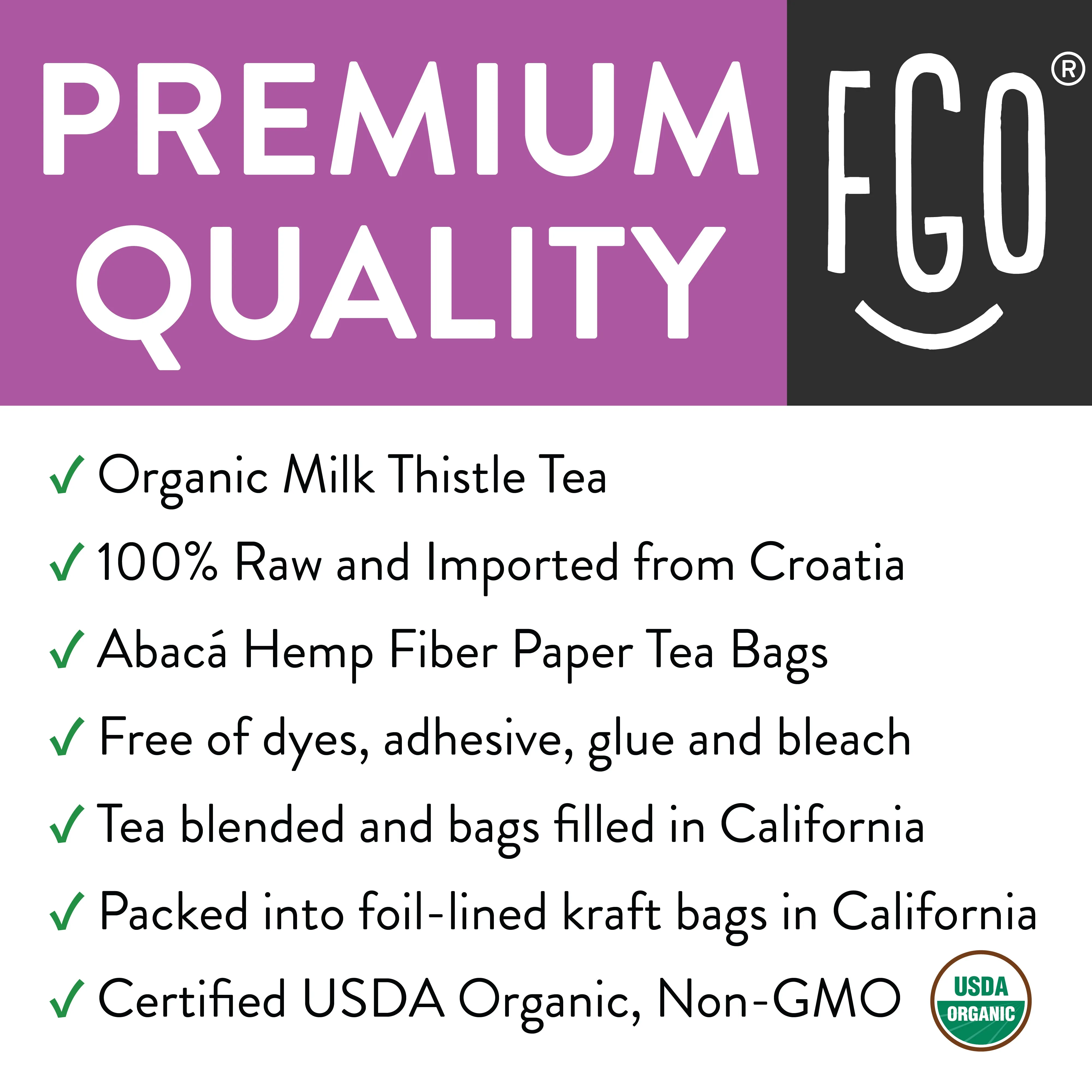 Milk Thistle Tea Bags