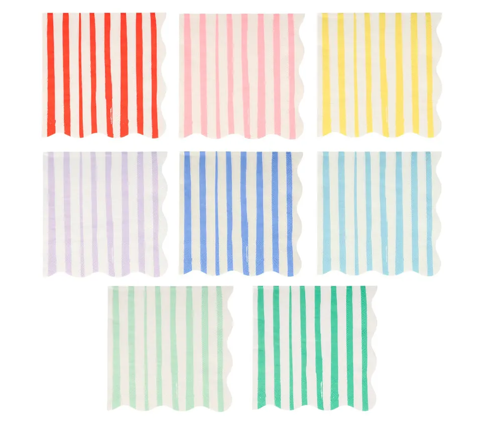 Mixed Stripe Small Napkins