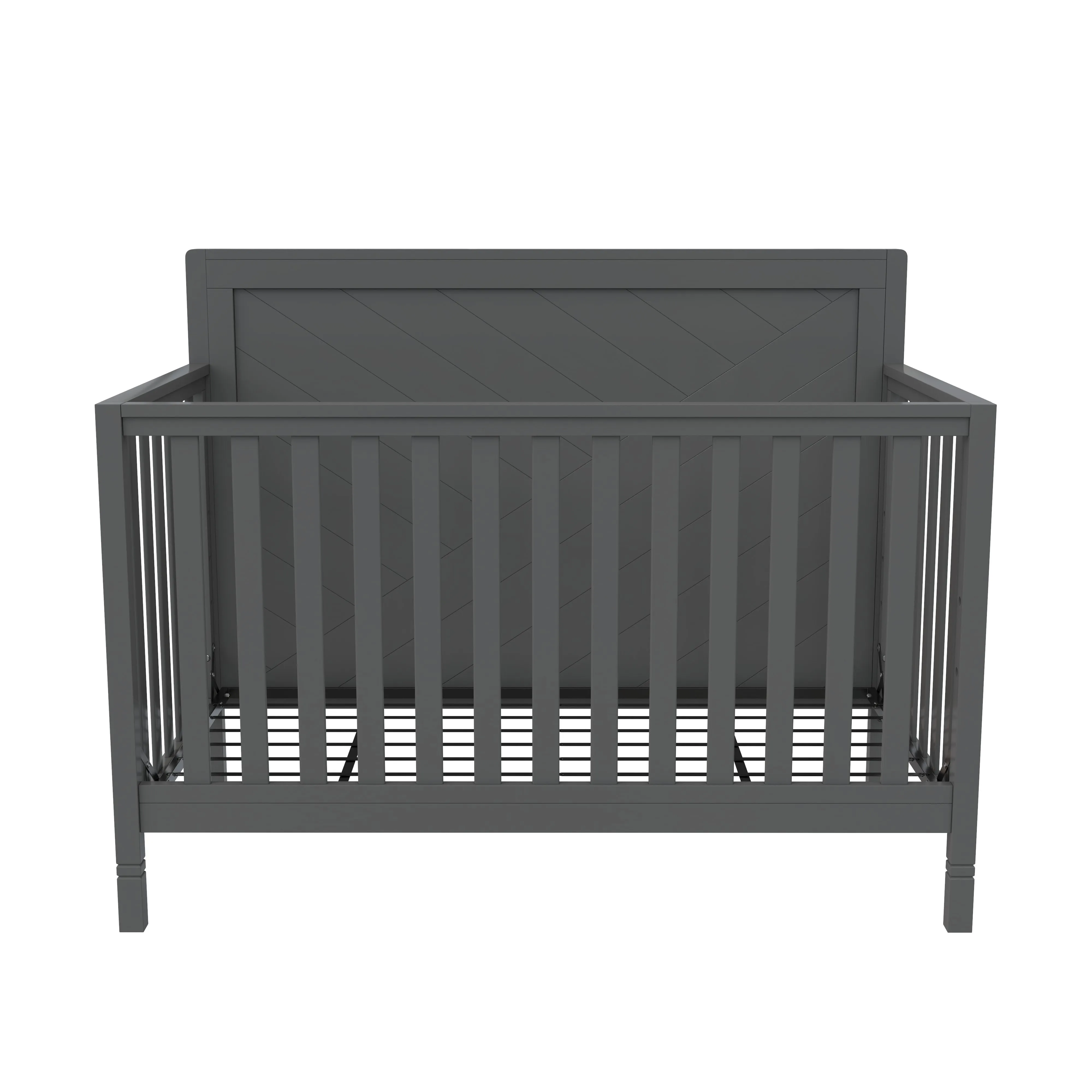 Moderna Convertible Crib, Dark Grey