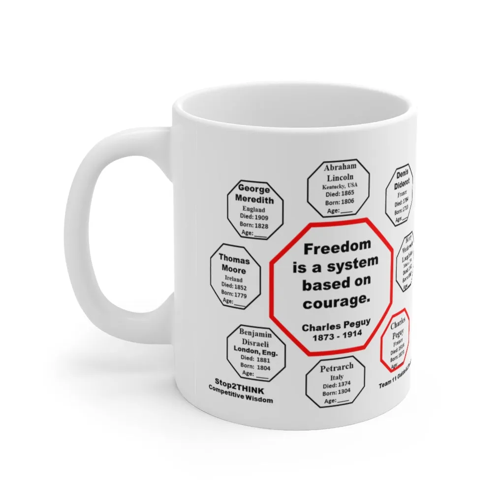 MW-11.5- Suspicion is the cancer of friendship.  -  Petrarch  1304 - 1374 - Drink Wisely in MugWisdom - Ceramic  11oz cup