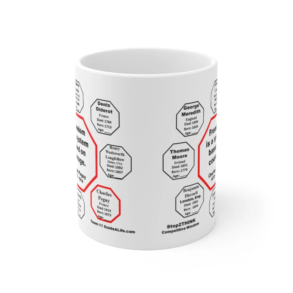 MW-11.5- Suspicion is the cancer of friendship.  -  Petrarch  1304 - 1374 - Drink Wisely in MugWisdom - Ceramic  11oz cup