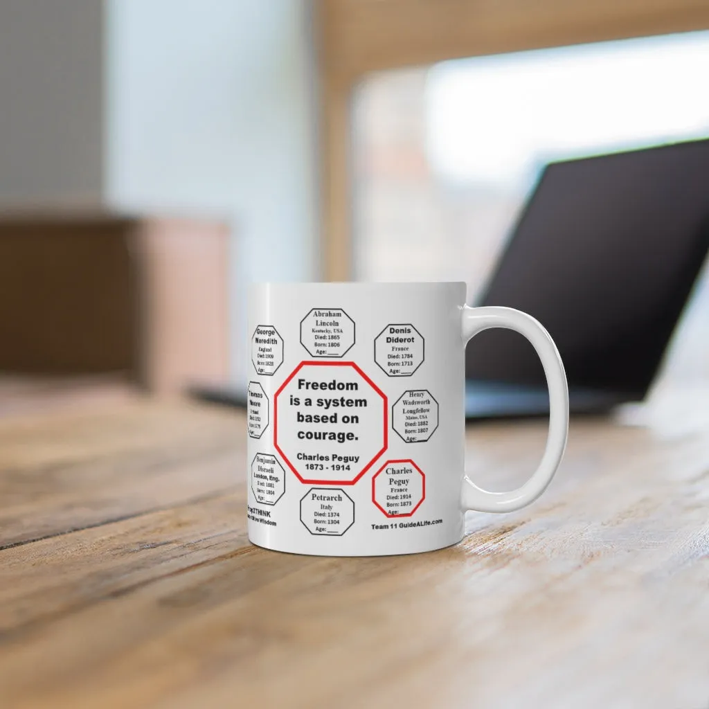 MW-11.5- Suspicion is the cancer of friendship.  -  Petrarch  1304 - 1374 - Drink Wisely in MugWisdom - Ceramic  11oz cup