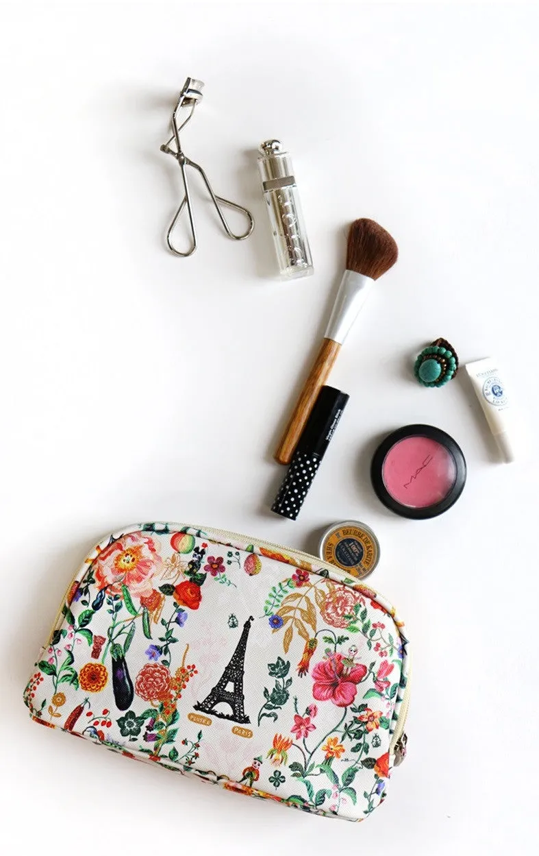 Nathalie Lete Cosmetic Pouch - Tour Eiffel Garden
