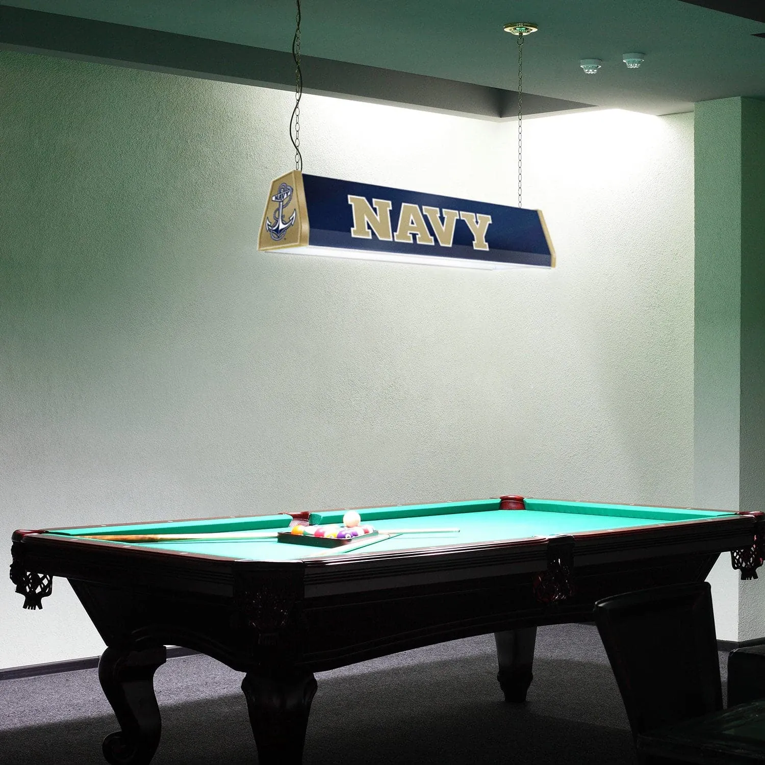 Navy Midshipmen: Standard Pool Table Light