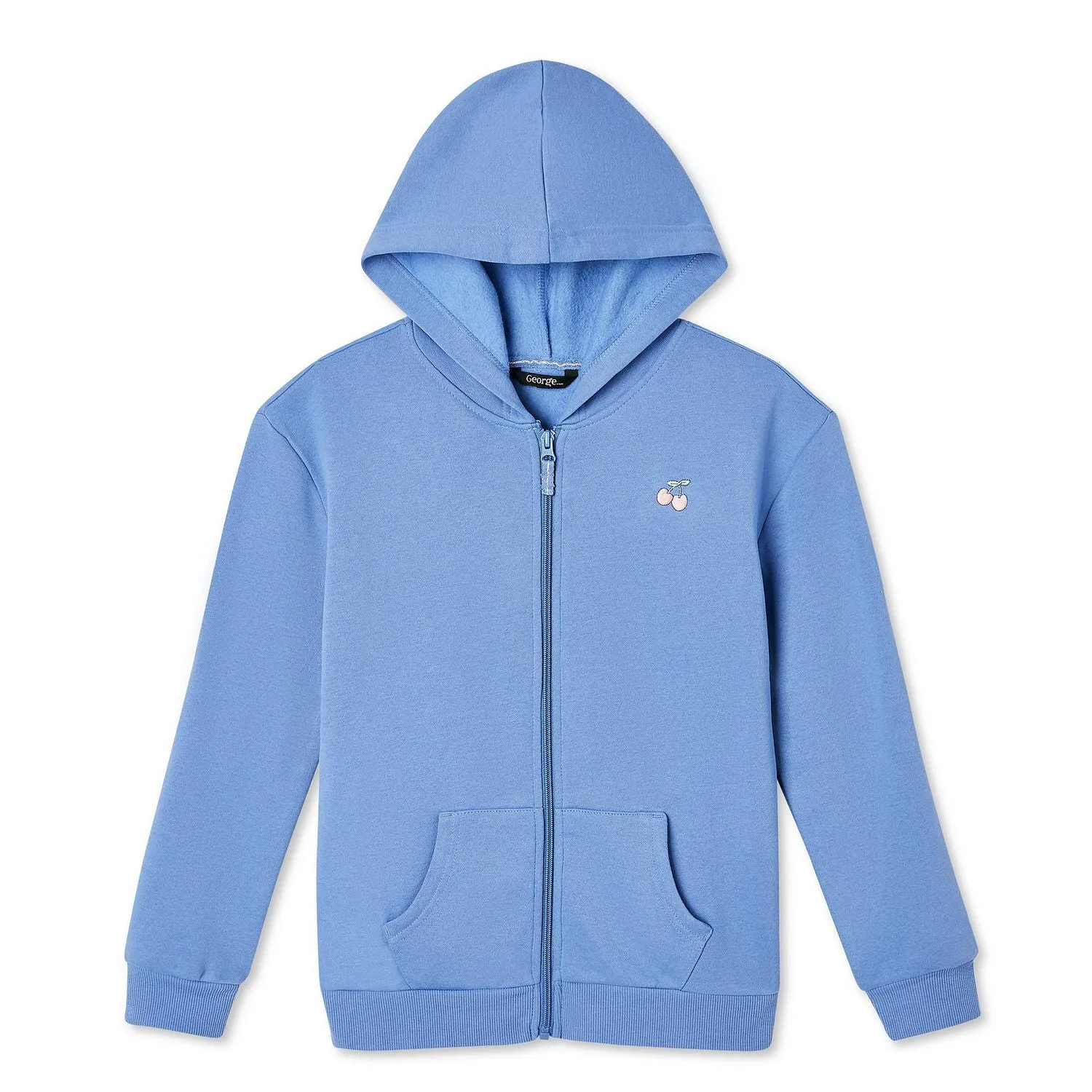 New George Girls' Fleece Hoodie in Purple, Sz XS 4-5