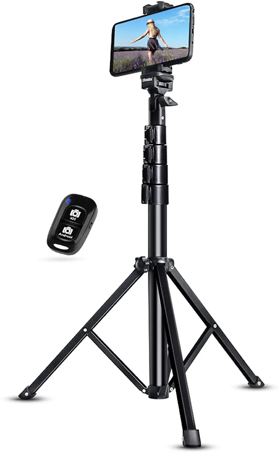 New in box! Selfie Stick Tripod, UBeesize 51" Extendable Tripod Stand with Bluetooth Remote for Cell Phones and Cameras, Heavy Duty Aluminum, Lightweight