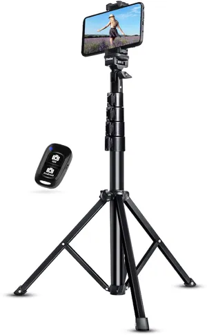 New in box! Selfie Stick Tripod, UBeesize 51" Extendable Tripod Stand with Bluetooth Remote for Cell Phones and Cameras, Heavy Duty Aluminum, Lightweight