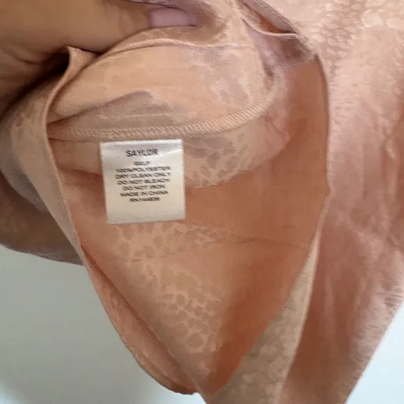 New Saylor Brookey Blush Dress Ruffle Sleeve Party Cocktail Mini Size L