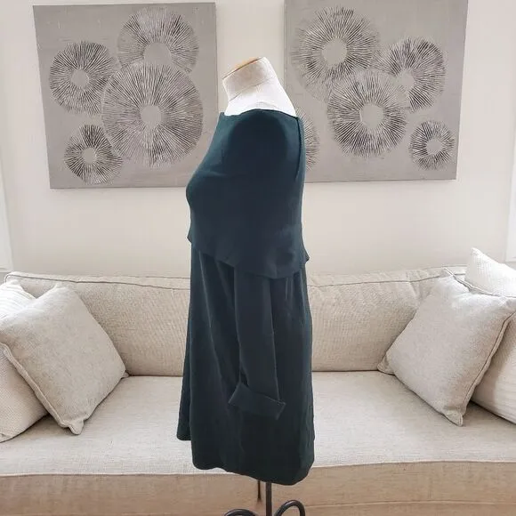 NEW! Vince Camuto Off Shoulder Long Sleeve Sweater Dress - size Large in Green.