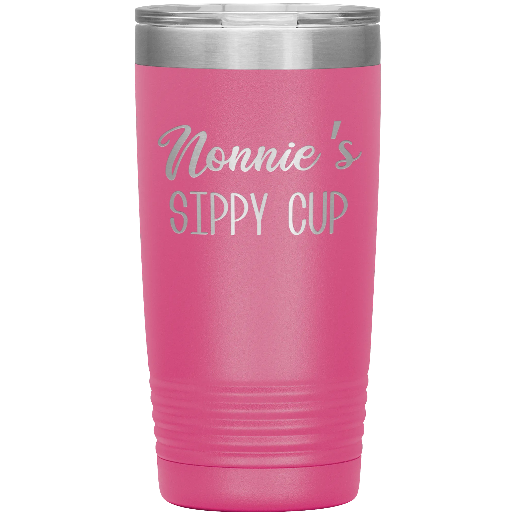Nonnie's Sippy Cup Nonnie Tumbler Gifts for Nonnies Funny Stemless Stainless Steel Insulated Tumblers Hot Cold BPA Free 20oz Travel Cup