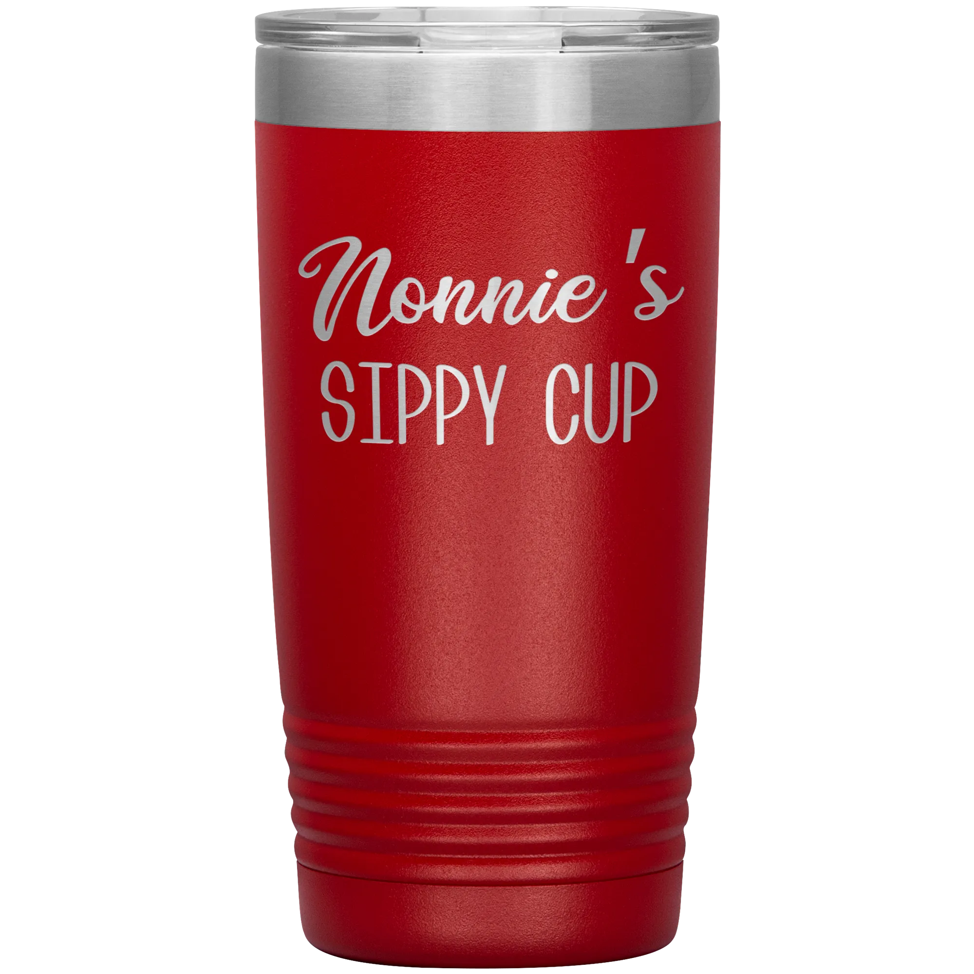 Nonnie's Sippy Cup Nonnie Tumbler Gifts for Nonnies Funny Stemless Stainless Steel Insulated Tumblers Hot Cold BPA Free 20oz Travel Cup