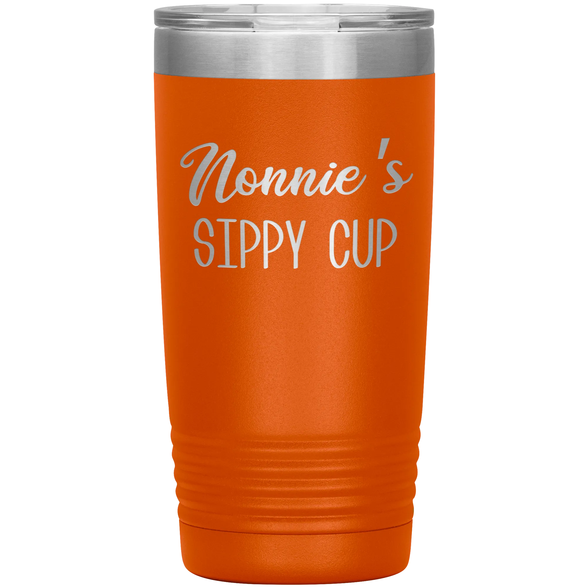 Nonnie's Sippy Cup Nonnie Tumbler Gifts for Nonnies Funny Stemless Stainless Steel Insulated Tumblers Hot Cold BPA Free 20oz Travel Cup