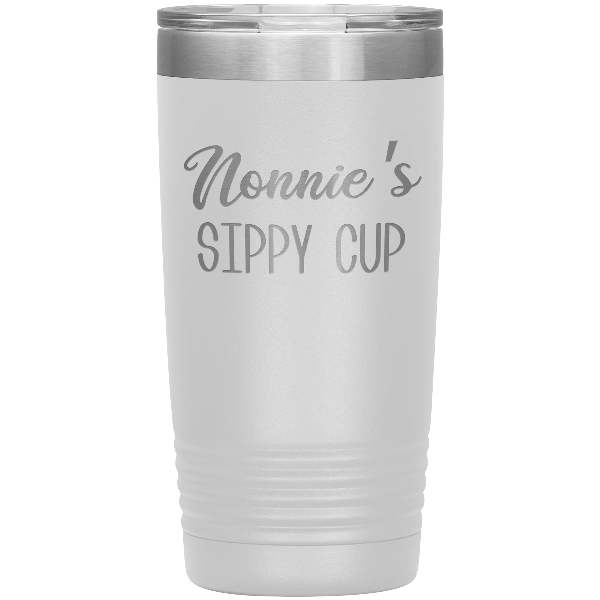 Nonnie's Sippy Cup Nonnie Tumbler Gifts for Nonnies Funny Stemless Stainless Steel Insulated Tumblers Hot Cold BPA Free 20oz Travel Cup